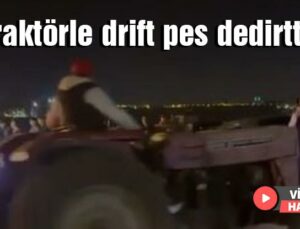 Traktörle Drift Pes Dedirtti!