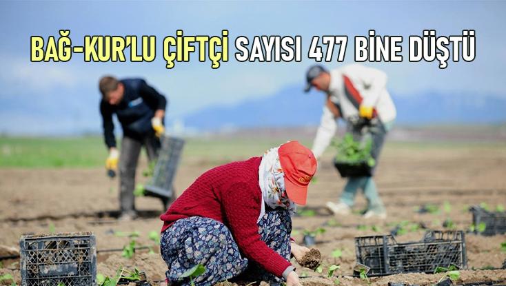 Bağ-Kur’lu Çiftçi Sayısı 477 Bine Düştü