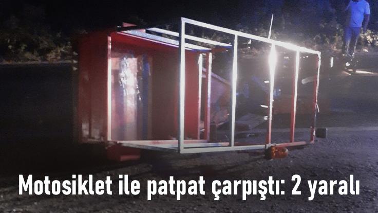 Motosiklet Ile Patpat Çarpıştı: 2 Yaralı