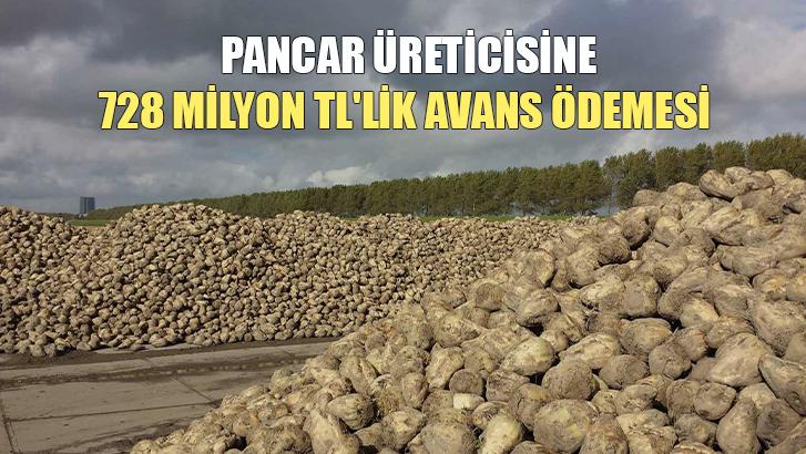 Pancar Üreticisine 728 Milyon Tl’Lik Avans Ödemesi