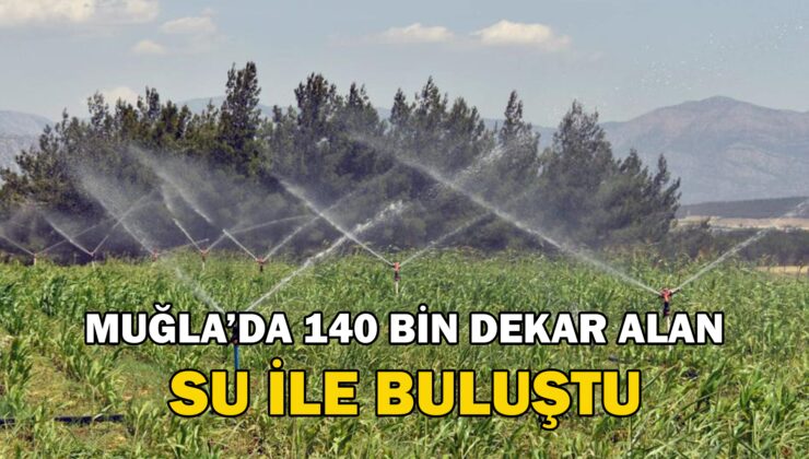 Muğla’da 140 Bin Dekar Alan Su Ile Buluştu