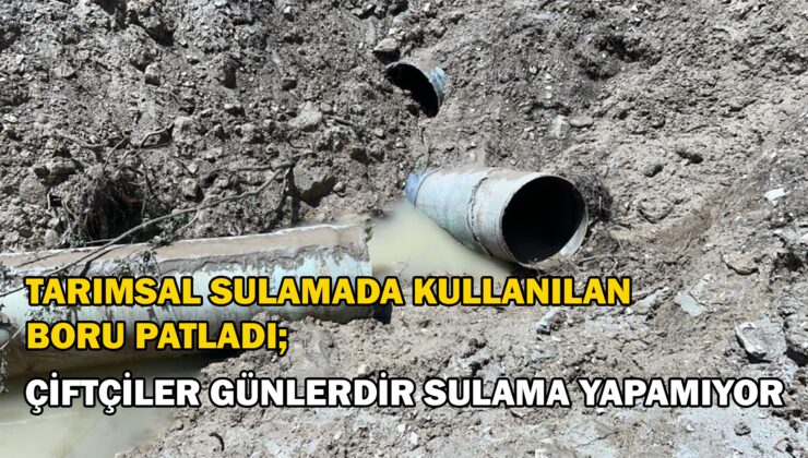 20 Gündür Tarlalarını Sulayamayan Çiftçiler, Kalıcı Çözüm Bekliyor