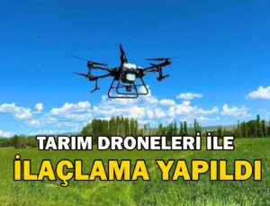 Tarım Droneleri Ile Ilaçlama Yapıldı