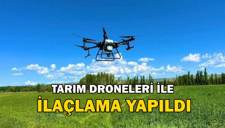 Tarım Droneleri Ile Ilaçlama Yapıldı