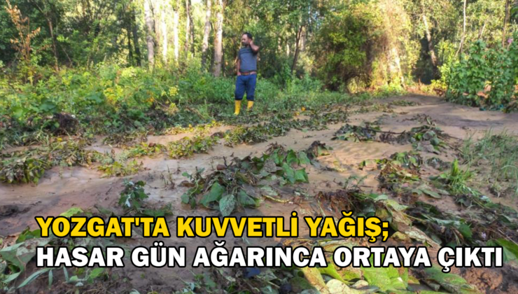 Yozgat’Ta Kuvvetli Yağışın Getirdiği Hasar Gün Ağarınca Ortaya Çıktı