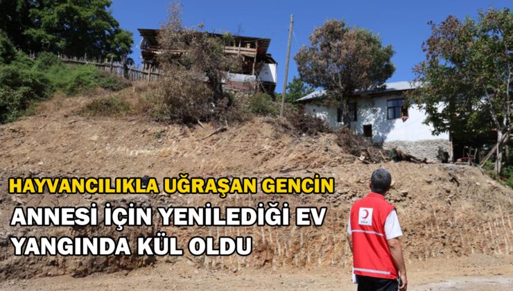 Annesi Için Yenilediği Ev Ile Kurbanda Kazandığı 65 Bin Lirası Kül Oldu