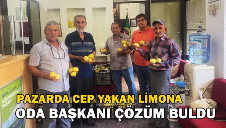 Pazarda El Yakan Limona Oda Başkanı Çözüm Buldu