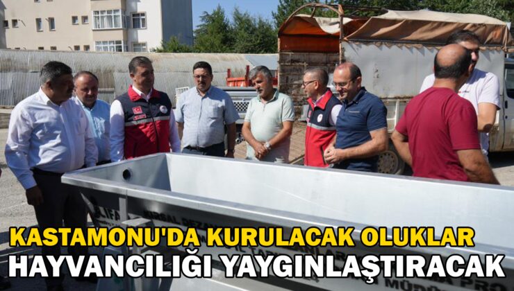 Kastamonu’Da Kurulacak Oluklar Hayvancılığı Yaygınlaştıracak