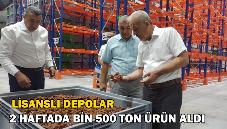 Malatya’Da Lisanslı Depolar 2 Haftada Yaklaşık Bin 500 Ton Ürün Alımı Yaptı