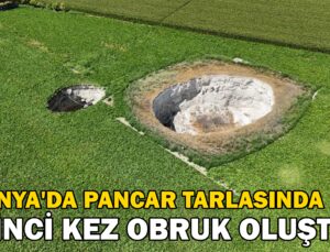 Pancar Ekili Tarlada Ikinci Kez Obruk Oluştu