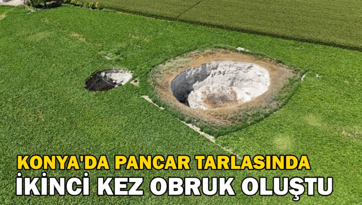 Pancar Ekili Tarlada Ikinci Kez Obruk Oluştu