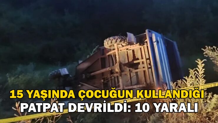 15 Yaşındaki Çocuğun Kullandığı Patpat Devrildi: 10 Yaralı