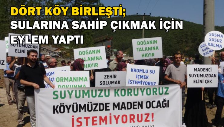 Dört Köy Birleşti, Sularına Sahip Çıkmak Için Eylem Yaptı