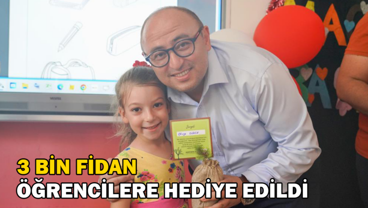 Bitkisel Atıklar Gübre Oldu, Üretilen 3 Bin Fidan Hediye Edildi