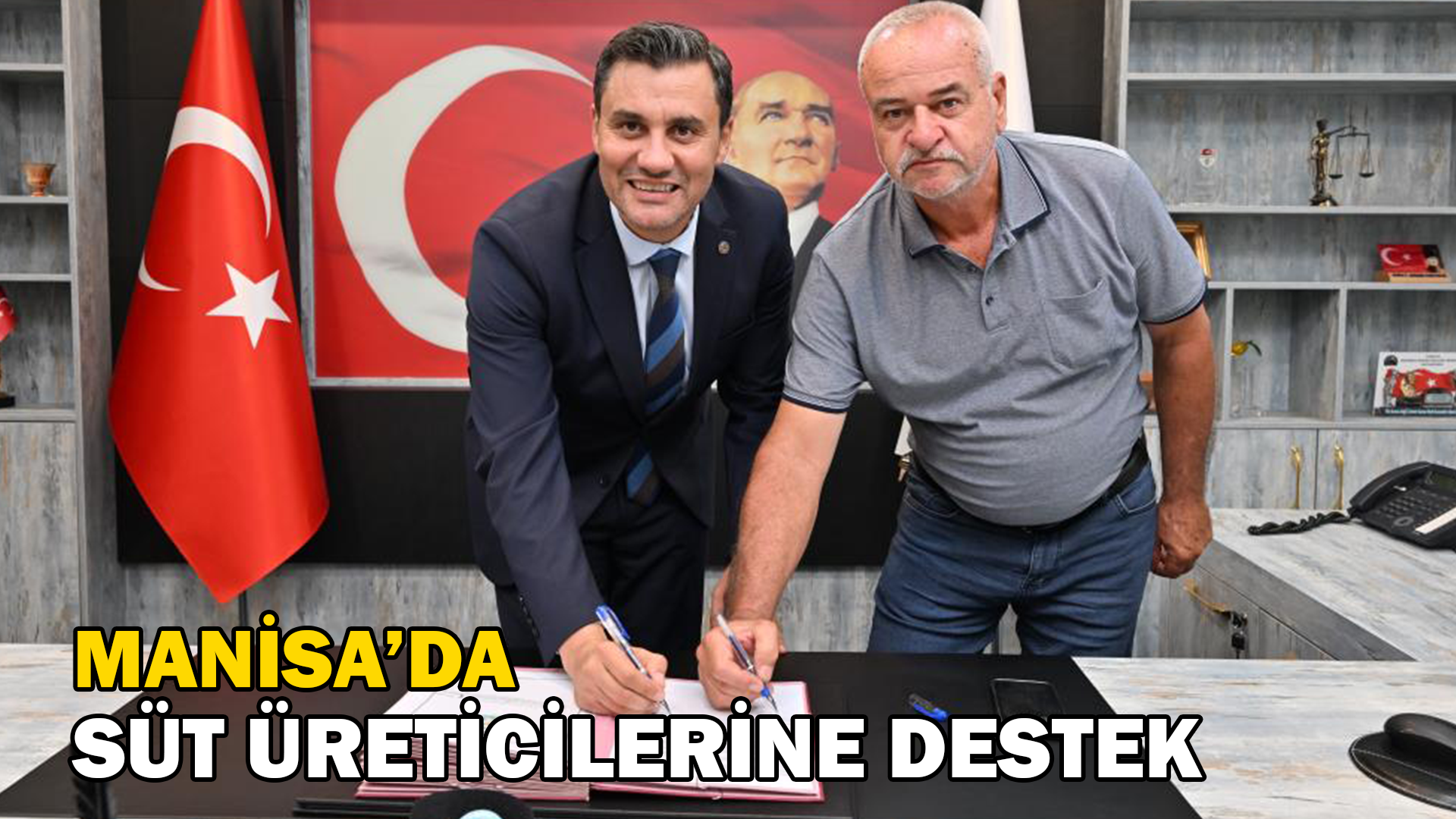 Manisa’da süt üreticilerine destek