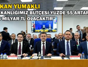 Bakan Yumaklı “Bakanlığımız Bütçesi Yüzde 55 Artarak 438 Milyar Tl Olacaktır”