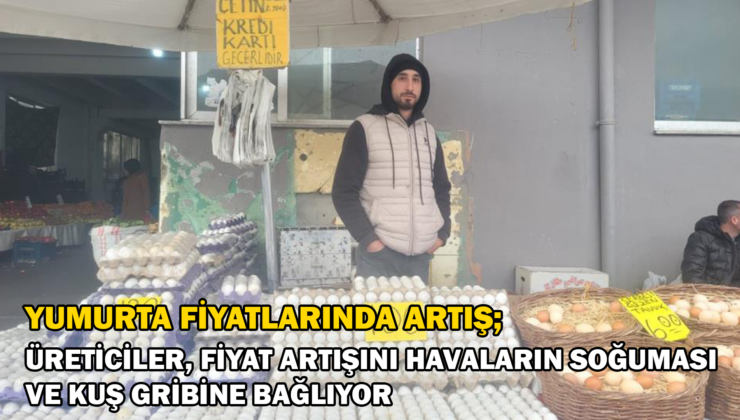 Yumurta Fiyatlarında Artış; Üreticiler Fiyat Artışının Havaların Soğuması Ve Kuş Gribinden Kaynaklandığını Belirtiyor