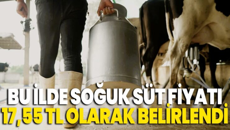 Bu Ilde Soğuk Süt Fiyatı 17,55 Tl Olarak Belirlendi