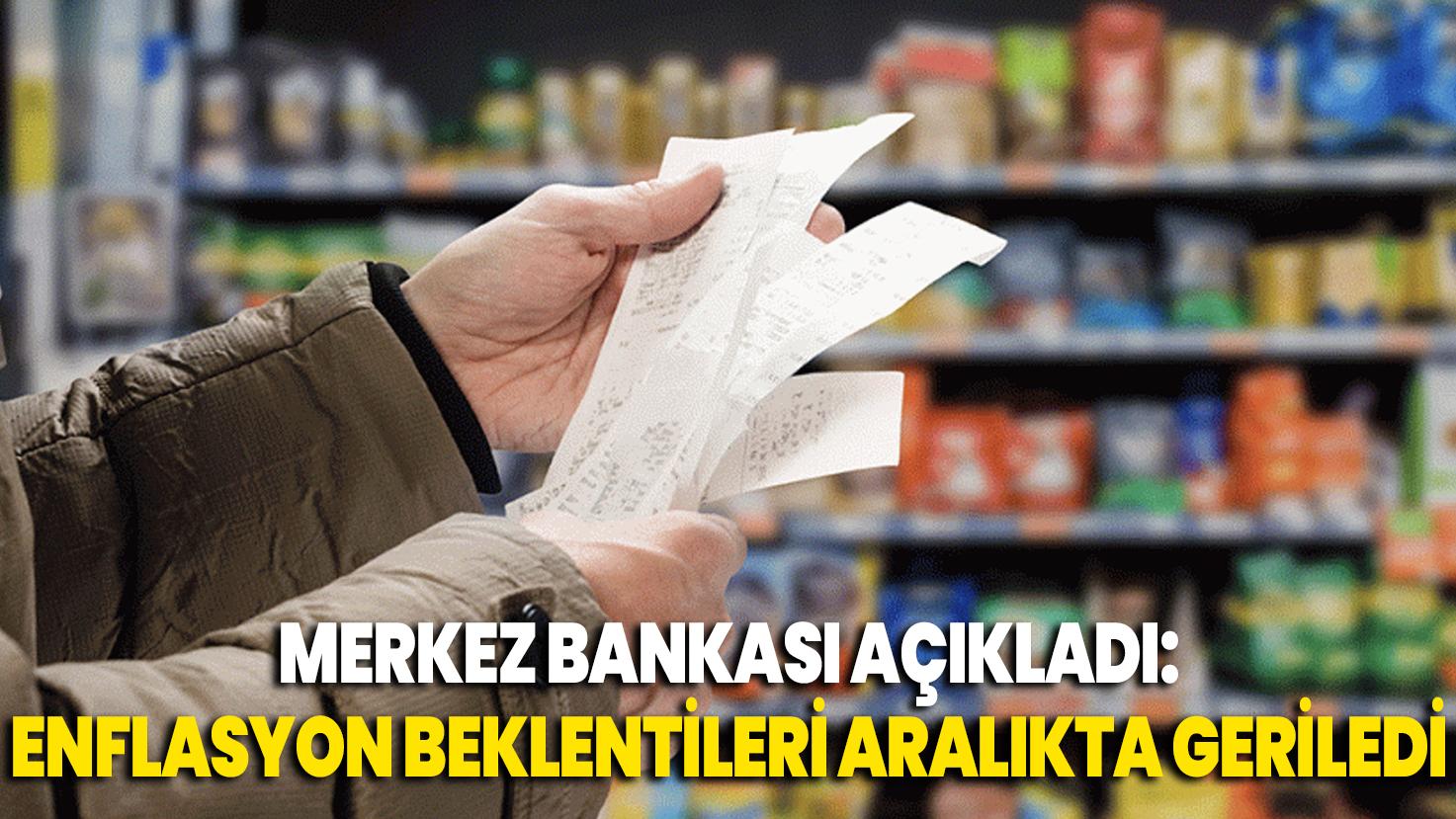 Merkez Bankası açıkladı: Enflasyon beklentileri aralıkta geriledi