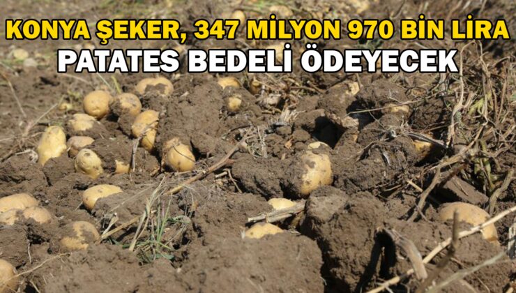 Konya Şeker’den Üreticilere Patates Bedeli Ödemesi