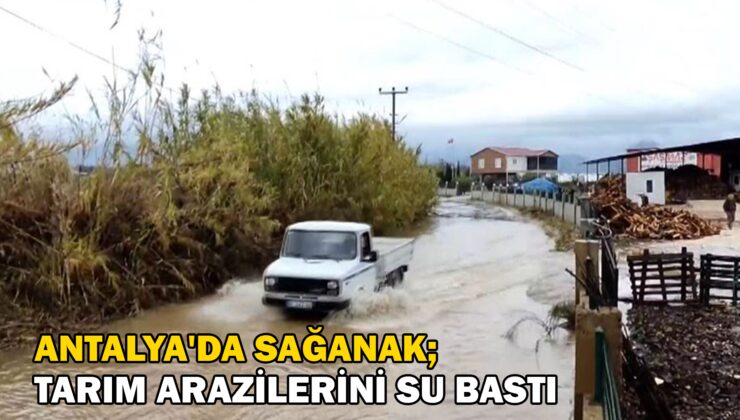 Sağanak Yağmur Tarım Arazilerinde Su Baskınlarına Sebep Oldu