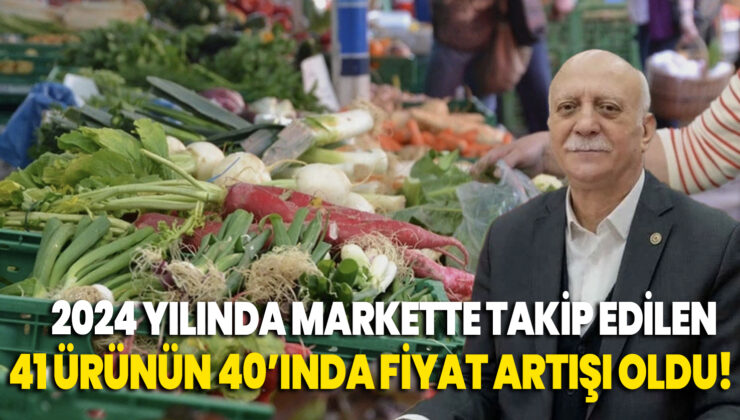 2024 Yılında Markette Takip Edilen 41 Ürünün 40’Inda Fiyat Artışı Oldu!