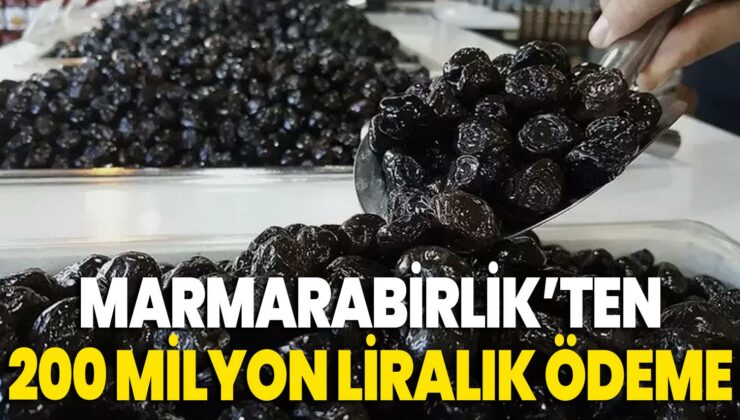 Marmarabirlik’ten 200 Milyon Liralık Ödeme