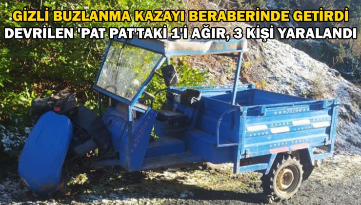 Devrilen patpattaki 1’i ağır, 3 kişi yaralandı