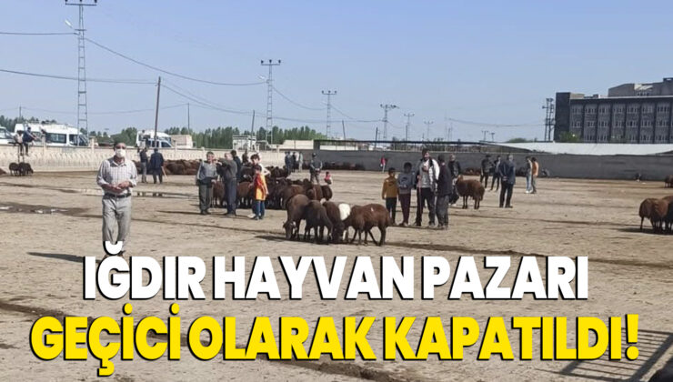 Iğdır Hayvan Pazarı Geçici Olarak Kapatıldı