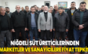 Süt üreticilerinden marketler ve sanayicilere fiyat tepkisi