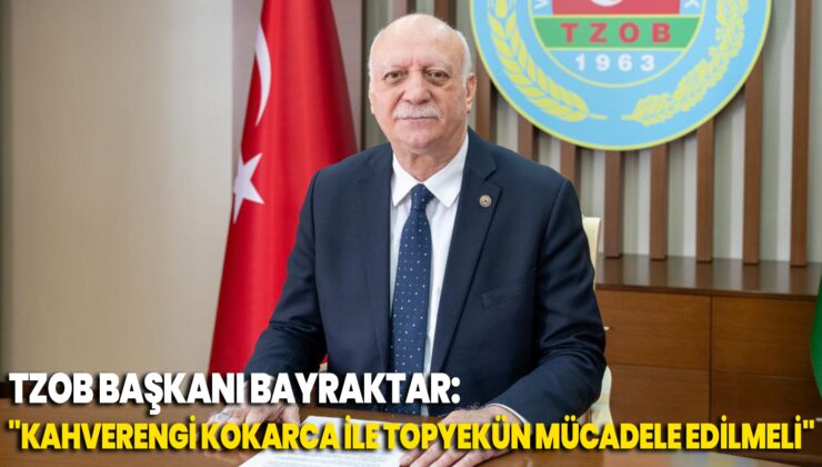 Tzob Başkanı Bayraktar “Kahverengi Kokarca Ile Topyekün Mücadele Edilmeli”